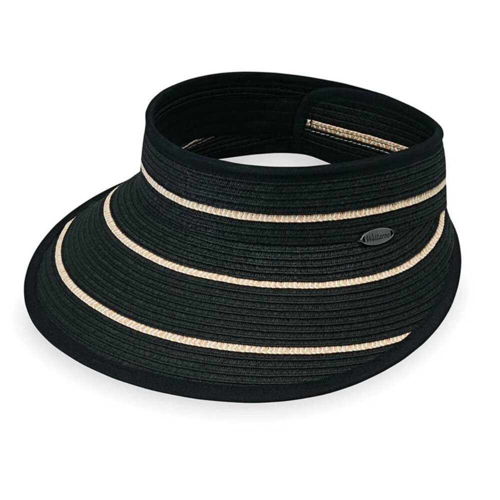 Wallaroo FOLDABLE Savannah Visor Straw Braided Ha… - image 4